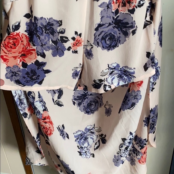 Candie’s Floral Romper w/ High-low Skirt NWT - Picture 3 of 7